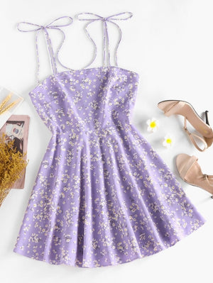 Women's Tiny Flower Print Dress