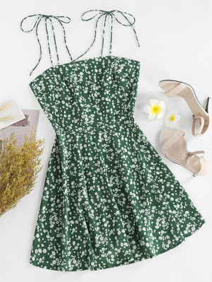 Women's Tiny Flower Print Dress