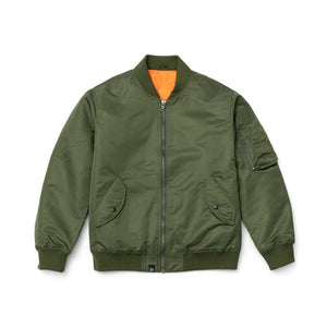 Men's Solid Puffed Bomber Jacket