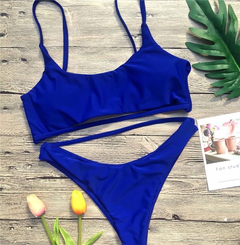 Solid Bikini Set With Extra Lace