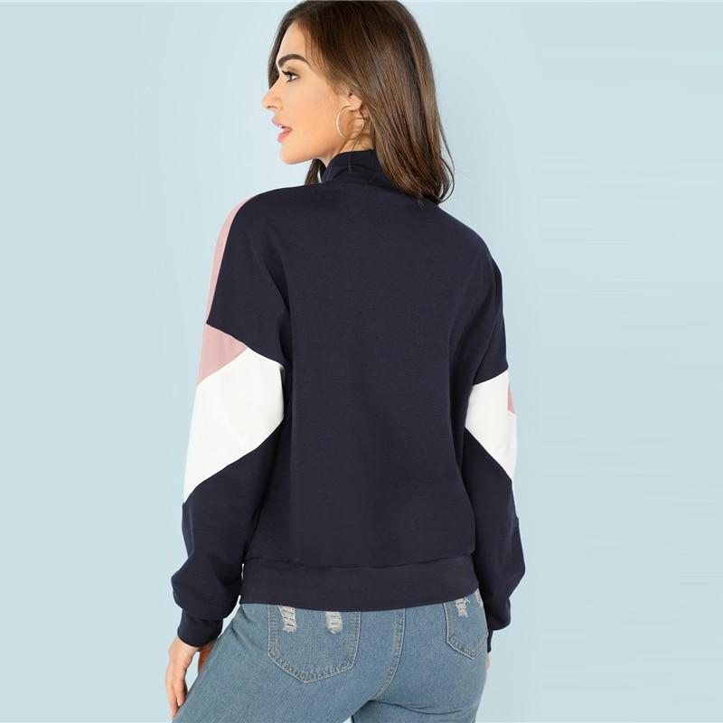 Women's Multicolor O-Ring Zip Sweatshirt