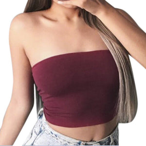Solid Womens Tube Top