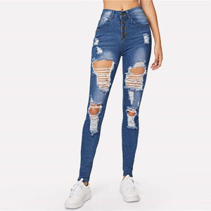 Women’s Ripped Denim Jeans